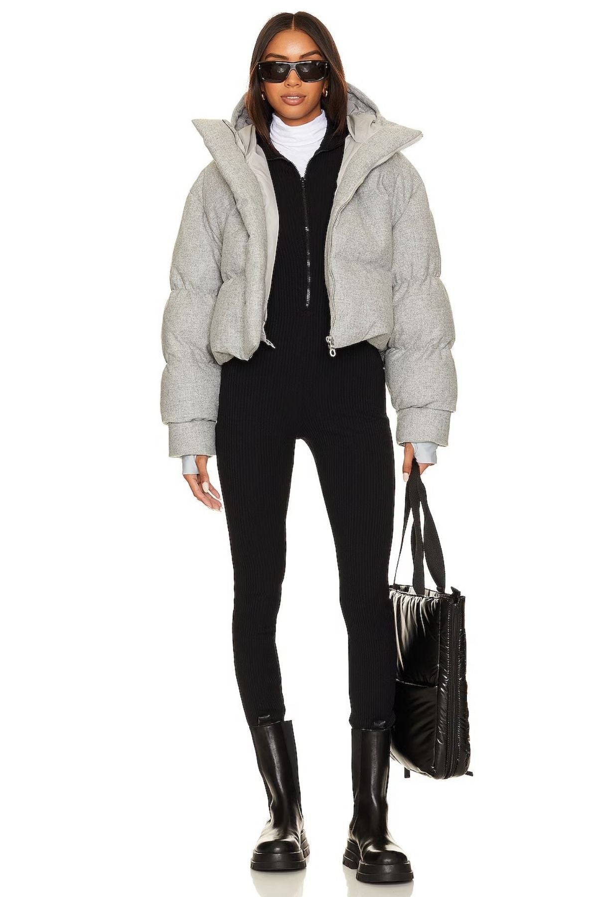 Riley Ribbed Zip Jumpsuit